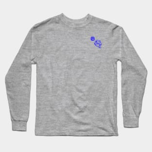 Reckless Attack Podcast Dice Logo Dark Blue Long Sleeve T-Shirt